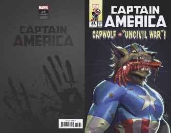 Captain America (2018) #24 Cap Wolf Horror Cover