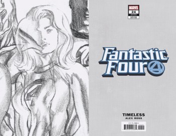 Fantastic Four (2018) #24 Ross Invisible Woman Timeless Sketch Virgin Cover