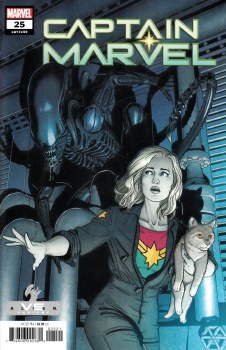 Captain Marvel (2019) #25 Marvel vs Alien Variant Cover