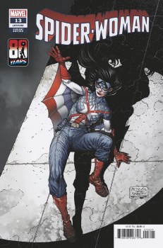 Spider-Woman (2020) #13 Mcniven Captain America 80th Variant Cover