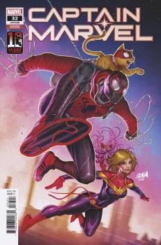 Captain Marvel (2019) #32 Nakayama Miles Morales 10th Anniversary Variant Cover