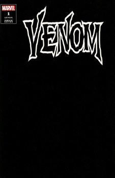 Venom (2021) #1 Black Blank Variant Cover