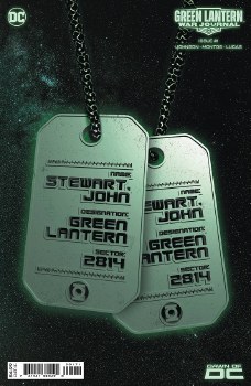 Green Lantern War Journal #1 Stewart Glow-in-the-Dark Dog Tag Variant Cover