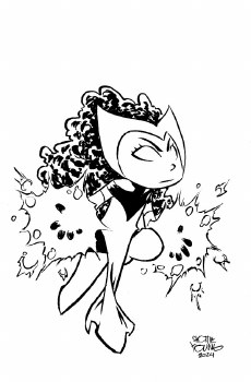 Scarlet Witch (2024) #1 Skottie Young's Big Marvel Sketch Virgin 1:50 Variant Cover