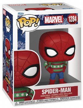 Pop Marvel Holiday Spider-Man Sweater Vinyl Figure
