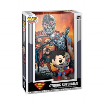 Pop Comic Cover DC Reign of The Supermen Cyborg Superman Vinyl Figure