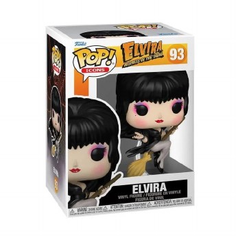 Pop Icons Elvira with Broom Vinyl Figure