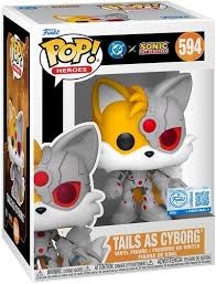 Pop Heroes Sonic the Hedgehog Tails as Cyborg Vinyl Figure