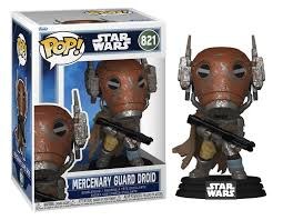 Pop Star Wars Mandalorian and Grogu Mercenary Guard Droid Vinyl Figure