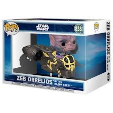 Pop Star Wars Mandalorian and Grogu Zeb Orrelios Razor Crest Vinyl Figure
