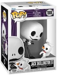 Pop Disney Nightmare Before Christmas Jack Skellington with Zero Vinyl Figure