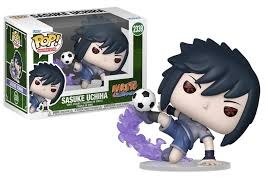 Pop Animation Naruto Sasuke Uchiha Soccer Vinyl Figure