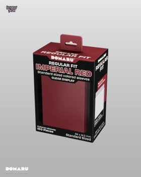 Gatherers' Tavern Domaru Regular Fit Standard Sized Card Sleeve 100 count Imperial Red