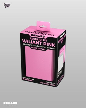 Gatherers' Tavern Domaru Regular Fit Standard Sized Card Sleeve 100 count Valiant Pink