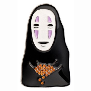 Studio Ghibli Spirited Away No Face Metal Brooch