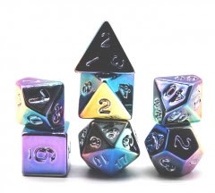 Dice Set Rainbow Electroplating 7-Piece Set