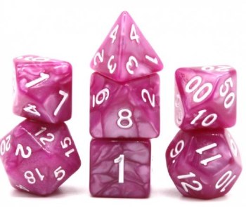 Dice Set Purple Magnolia 7-Piece