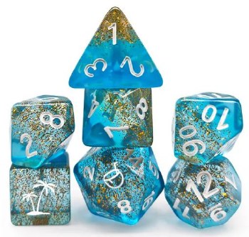 Dice Set Coconut 7-Piece