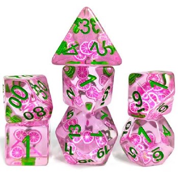 Dice Set Dragon Fruit 7-Piece