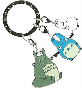 Studio Ghibli My Neighbor Totoro Triple Totoro Metal Key Ring