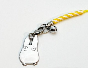 Studio Ghibli My Neighbor Totoro White Metal Charm Strap