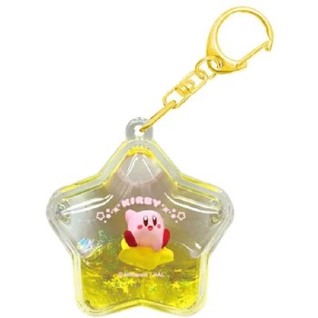 Kirby 30th Anniversary Tsunameez Water Figure Keychain Yellow