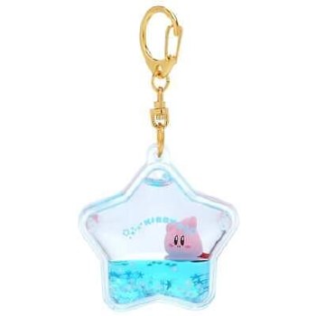 Kirby 30th Anniversary Tsunameez Water Figure Keychain Blue