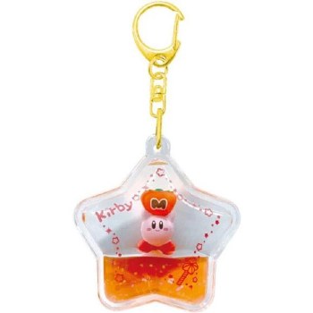 Kirby 30th Anniversary Tsunameez Water Figure Keychain Orange