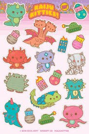 Kaiju Kitties Sticker Pack