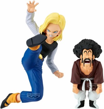 Dragon Ball Z Android 18 & Mr. Satan (vs Mighty Mask) Match Makers Figure
