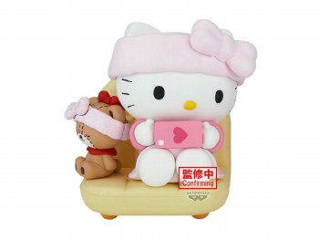 Hello Kitty Nakayoshi Memories Relaxing Time at Home Figure