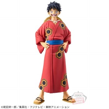 One Piece Monkey D Luffy Yukata Ver Wanokuni DXF Grandline Series Figure