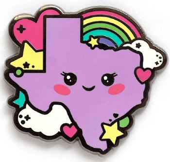 LuxCups Texas Cutie Cloisonne Pin