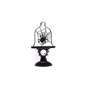 LuxCups Spider Cloche Cloisonne Pin