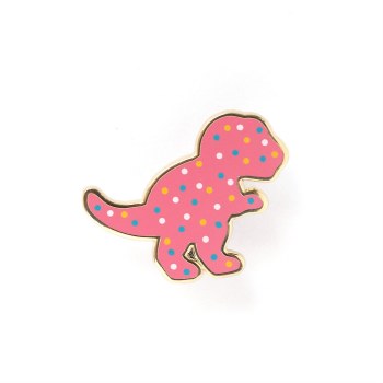 LuxCups T-Rex Cookie Cloisonne Pin