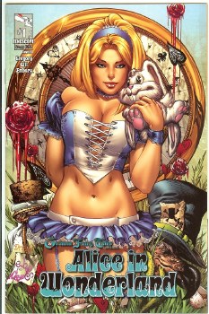 Grimm Fairy Tales Alice in Wonderland #1 EBas Cover