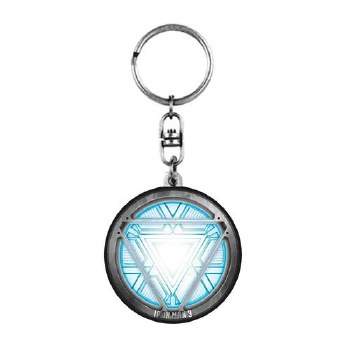 Iron Man 3 Arc Reactor Pewter Keychain