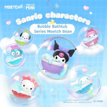 Sanrio Bubble Bathtub Series Moetch Bean Blind Bag Vinyl Figure