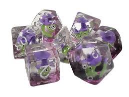 Infused Green Goblin 7-Dice Set