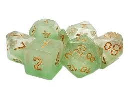Luminous Morning Mist 7-Dice Set