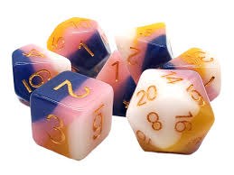 Gradients Boy or Girl 7-Dice Set