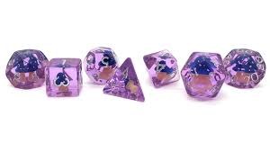 Infused Mushroom Blue 7-Dice Set