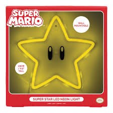 Super Mario Star Wall Mountable LED Neon Light