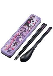 Kuromi Pretty Journey Chopsticks and Spoon with Case