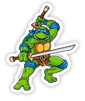 Teenage Mutant Ninja Turtles Leonardo Waterproof Stciker