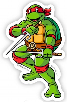 Teenage Mutant Ninja Turtles Raphael Waterproof Stciker