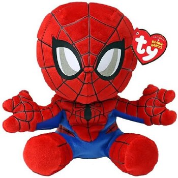 Spider-Man TY Beanie Babies Floppy Regular 8" Plush