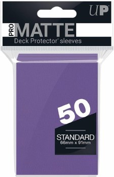 Ultra Pro Purple Standard Matte Deck Protector Sleeves 50 Pack