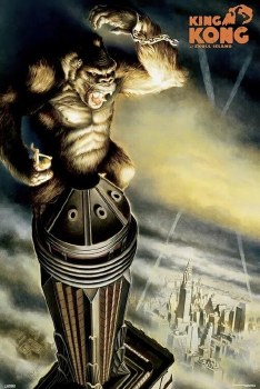 King Kong Skyscraper 24" x 36" Poster