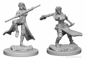 Dungeons and Dragons Nolzur's Marvelous Unpainted Human Female Monk Miniatures